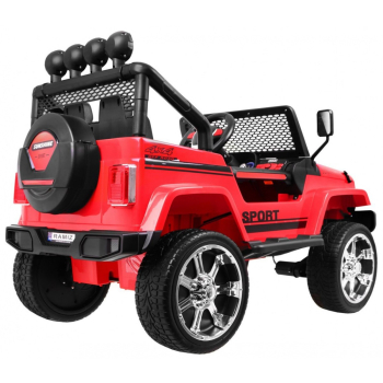 Autko terenowe Raptor Drifter Czerwony + Pilot + Napęd 4x4 + Schowek + Wolny Start + MP3 LED